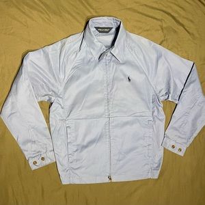 Light Blue Golf Polo Jacket